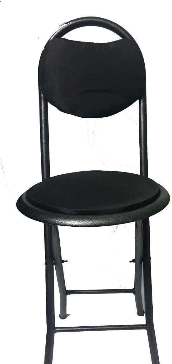 Foldable Travel & Prayer Chair – Black